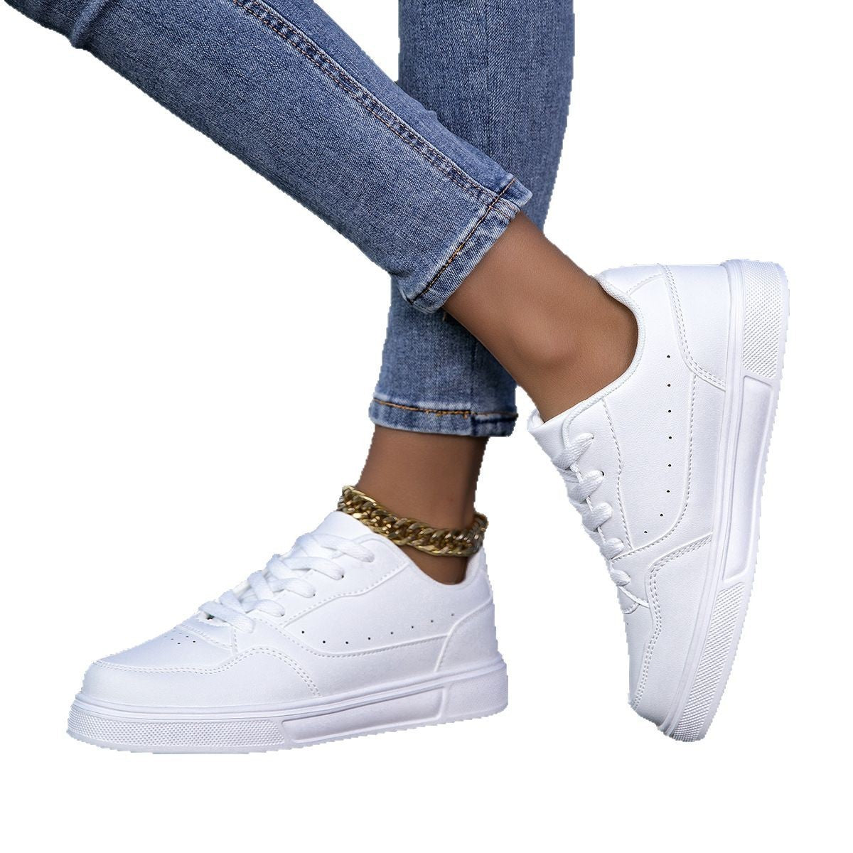Atmungsaktiv Weiß CASUAL Sneaker Atmungsaktiv