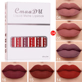 6 Boxes Of Matte Non-stick Cup Waterproof Lipstick - Swefashionstore