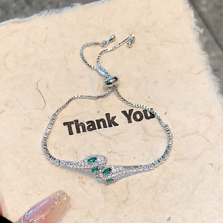 Red Spirit Snake Super  Micro Inlaid Zircon Bracelet - Swefashionstore