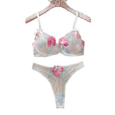 Bow Flower Embroidered Underwear Women - Swefashionstore