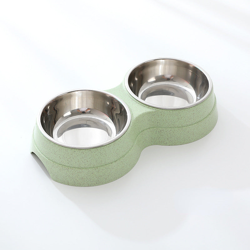 Pet Bowls Dog Food Water Feeder Stainless Steel