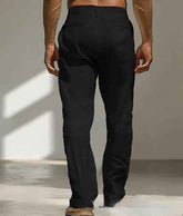 Double Pleated Fashion Casual Straight Trousers - Swefashionstore