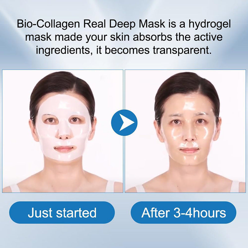 Deep Collagen Overnight Mask The Real Collagen Facial Sheet