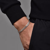 Titanium Steel Cuban Bracelet Trendy Men&