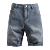 SUMMER Starry Sky Pattern Denim Shorts Men&