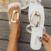 Plus Size Flip-flops Buckle Sandals for Ultimate Comfort and Style - Swefashionstore