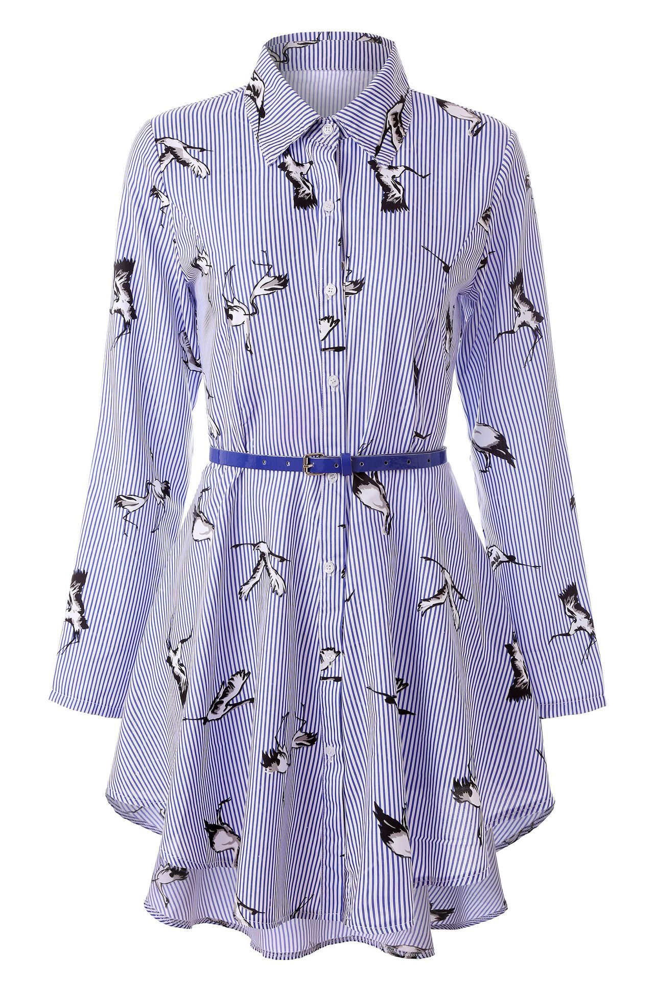 NEW Long Sleeve Women's Striped Fashion Shirt