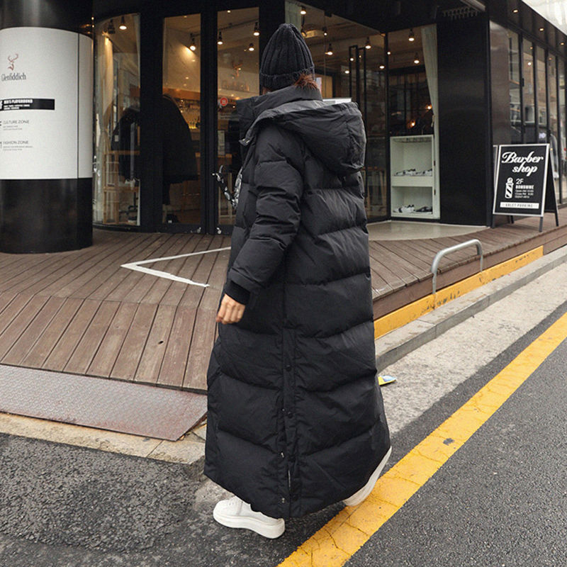 Winter Long Coat Warm Hooded Thickened Parka Jacket - Swefashionstore