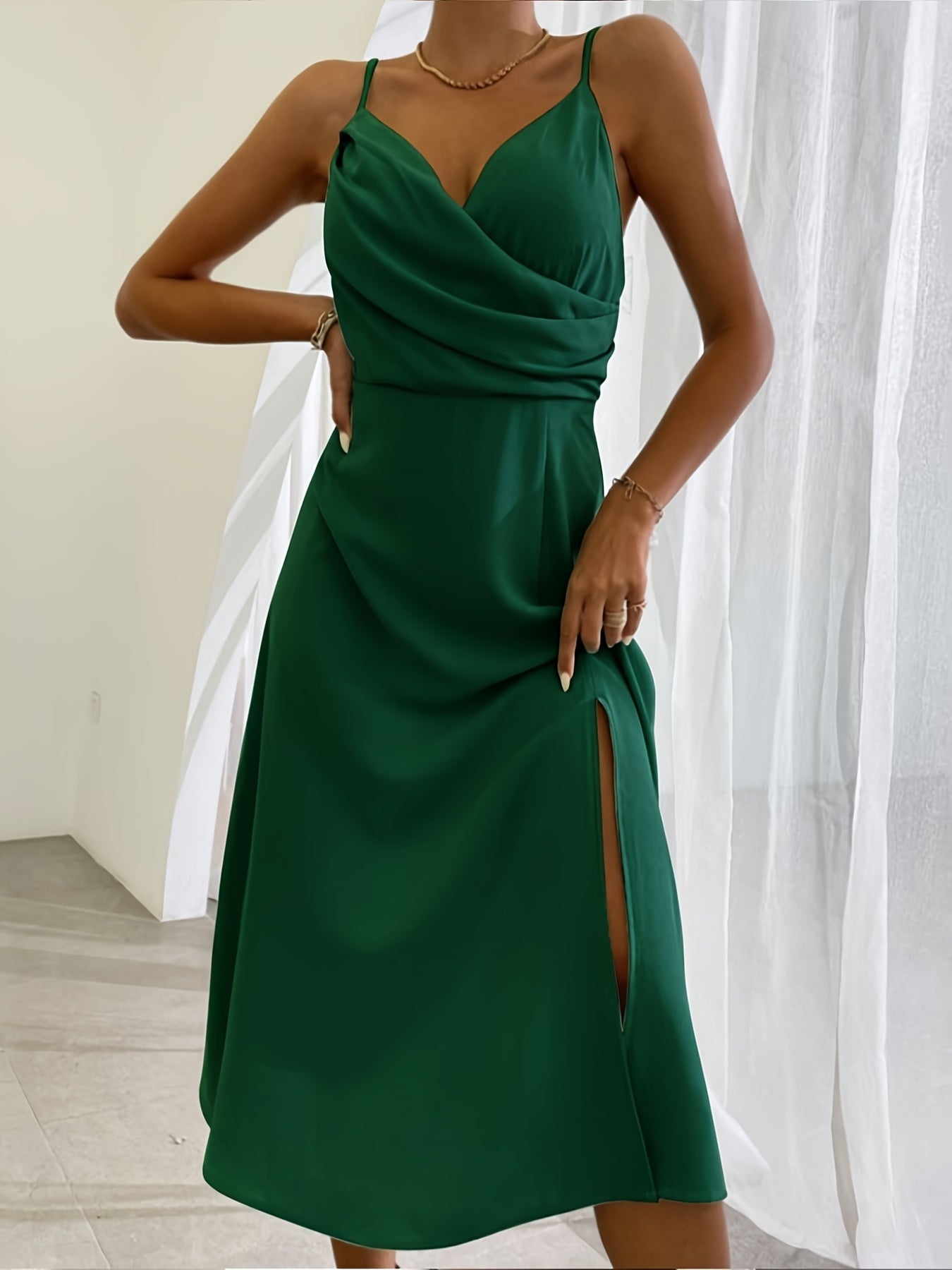 V-neck Summer Fashion Slim Suspender Dresses For Women
