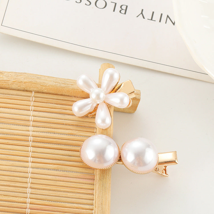 Slip-on Pearl Bow Hair Clip - Swefashionstore