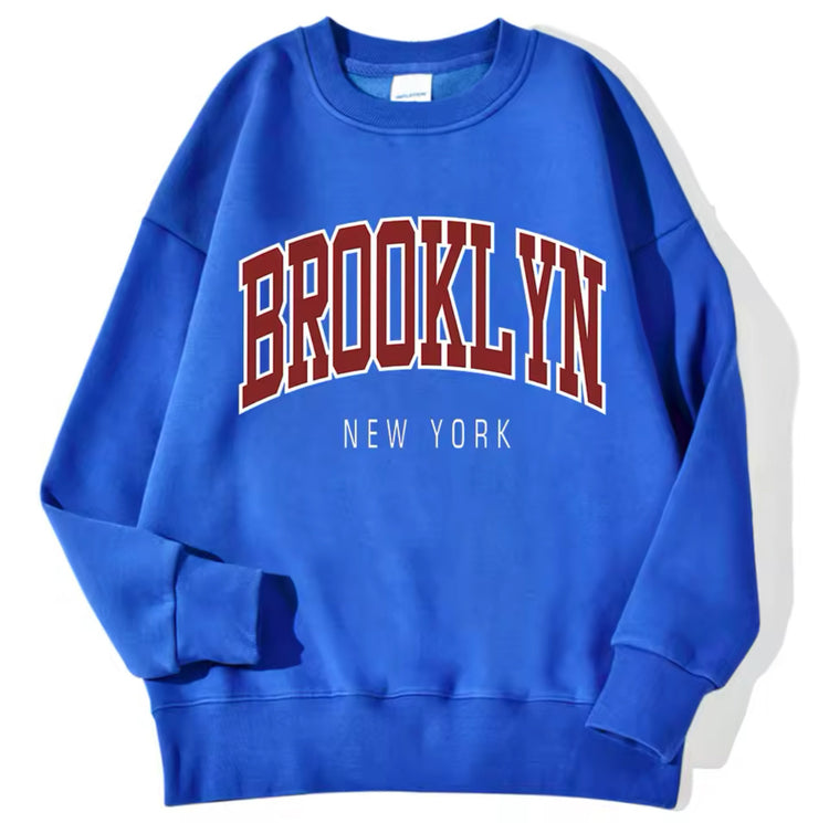 Personality Trend Printed Crew Neck Sweatshirt Women - Swefashionstore