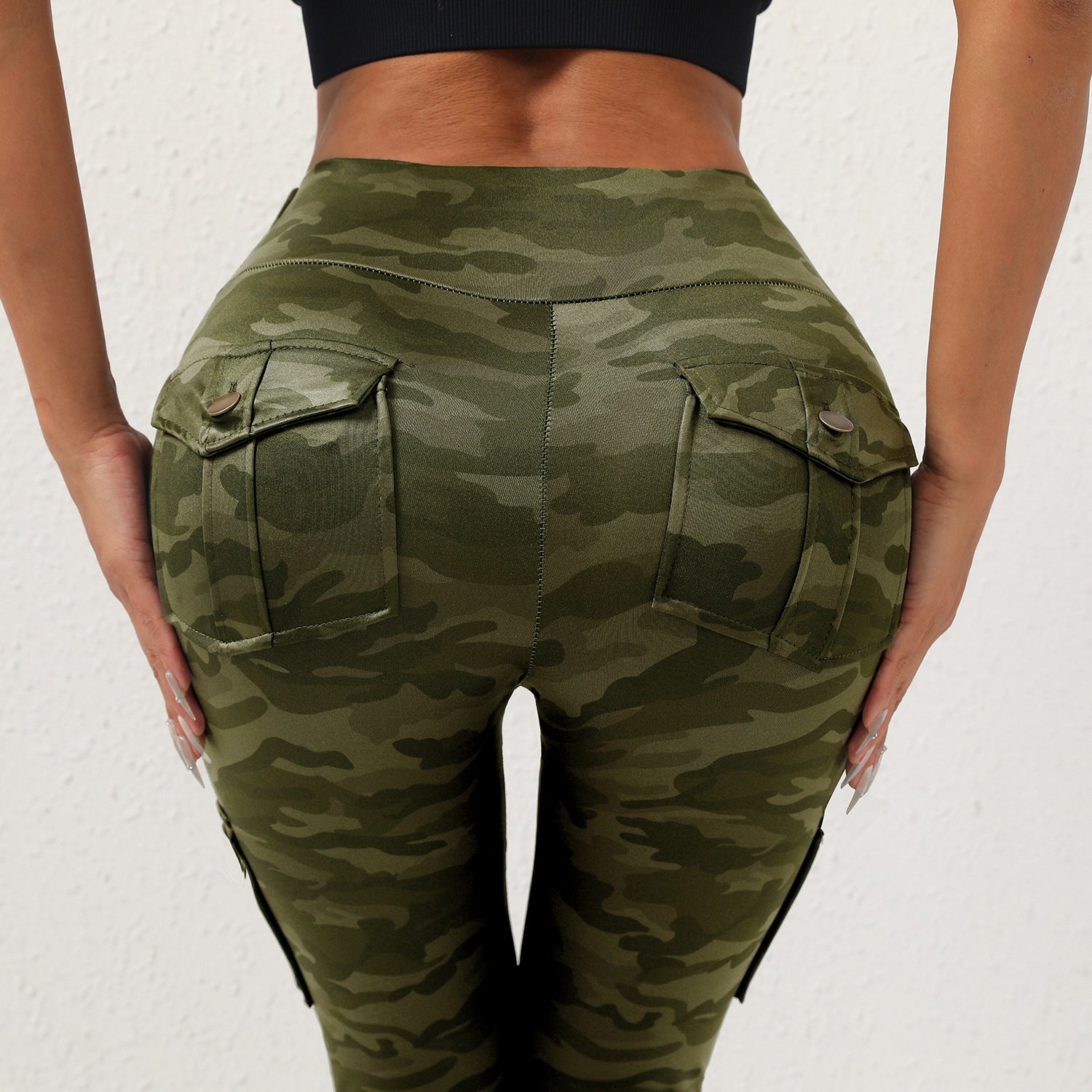 Digital Camouflage Button Multi-pocket Sexy Comfortable Sports - Swefashionstore