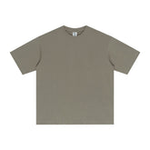 Street Long-staple Cotton Solid Color Short Sleeve - Swefashionstore