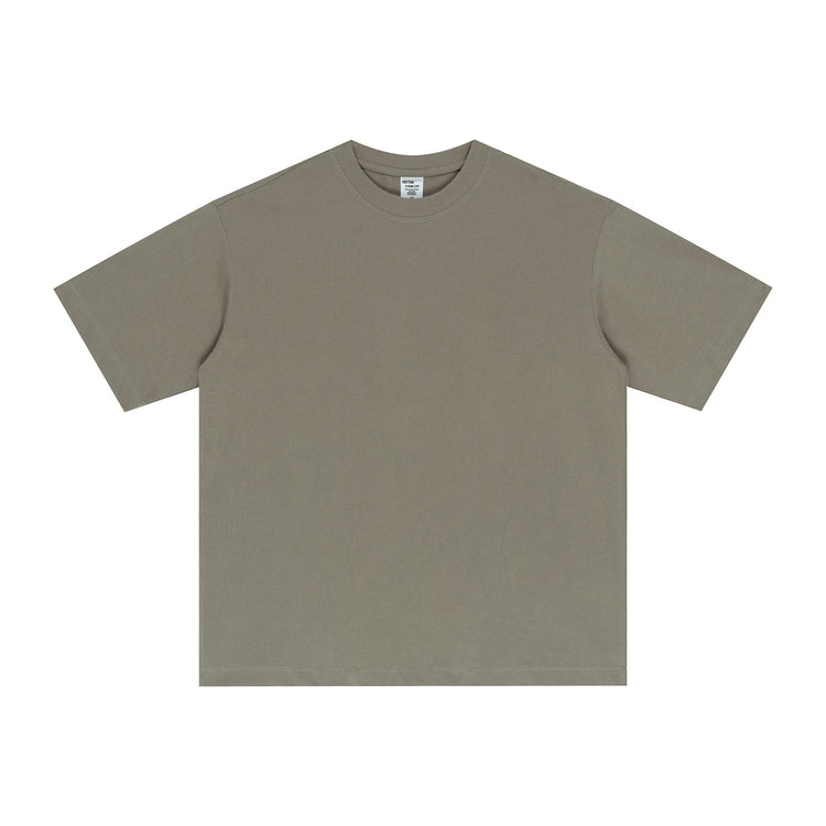 Street Long-staple Cotton Solid Color Short Sleeve - Swefashionstore