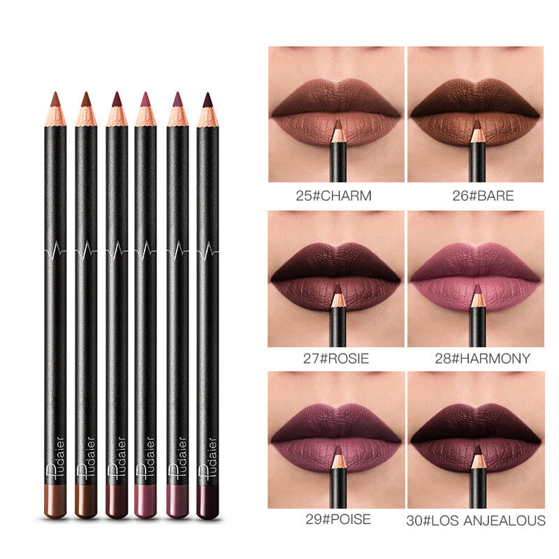 36 Color Lip Liner Waterproof Non-smudge Nude Color - Swefashionstore