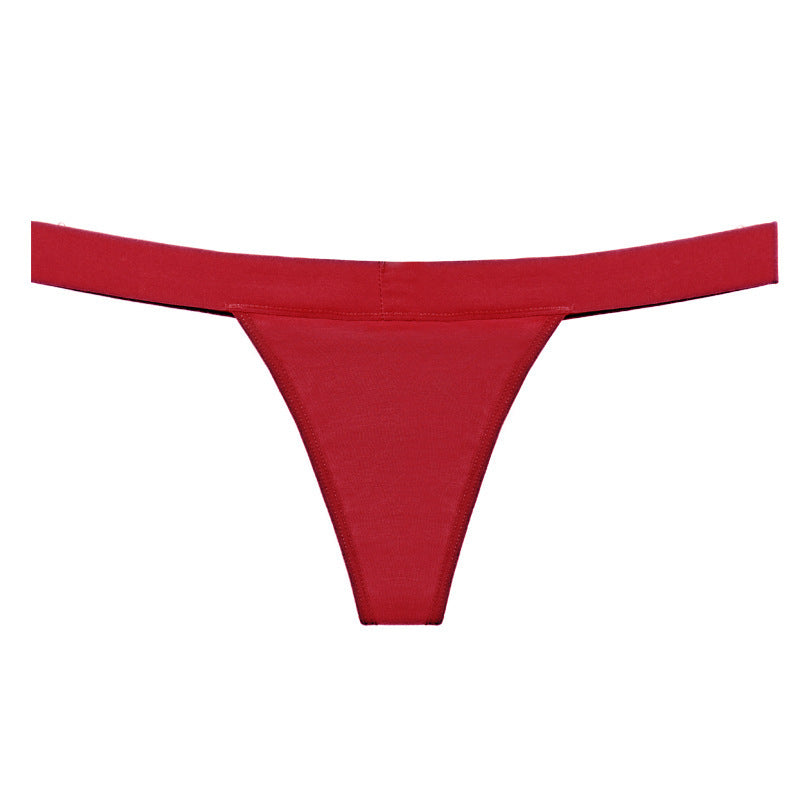 Women Breathable Cotton Thong Period Underwear Low Rise Briefs - Swefashionstore