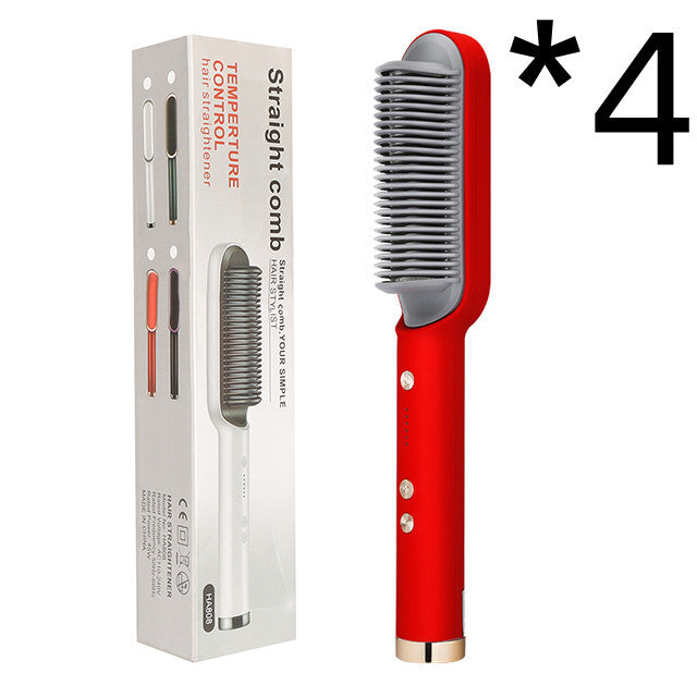 Hot Electric Hair Straightener And CurlingBrush