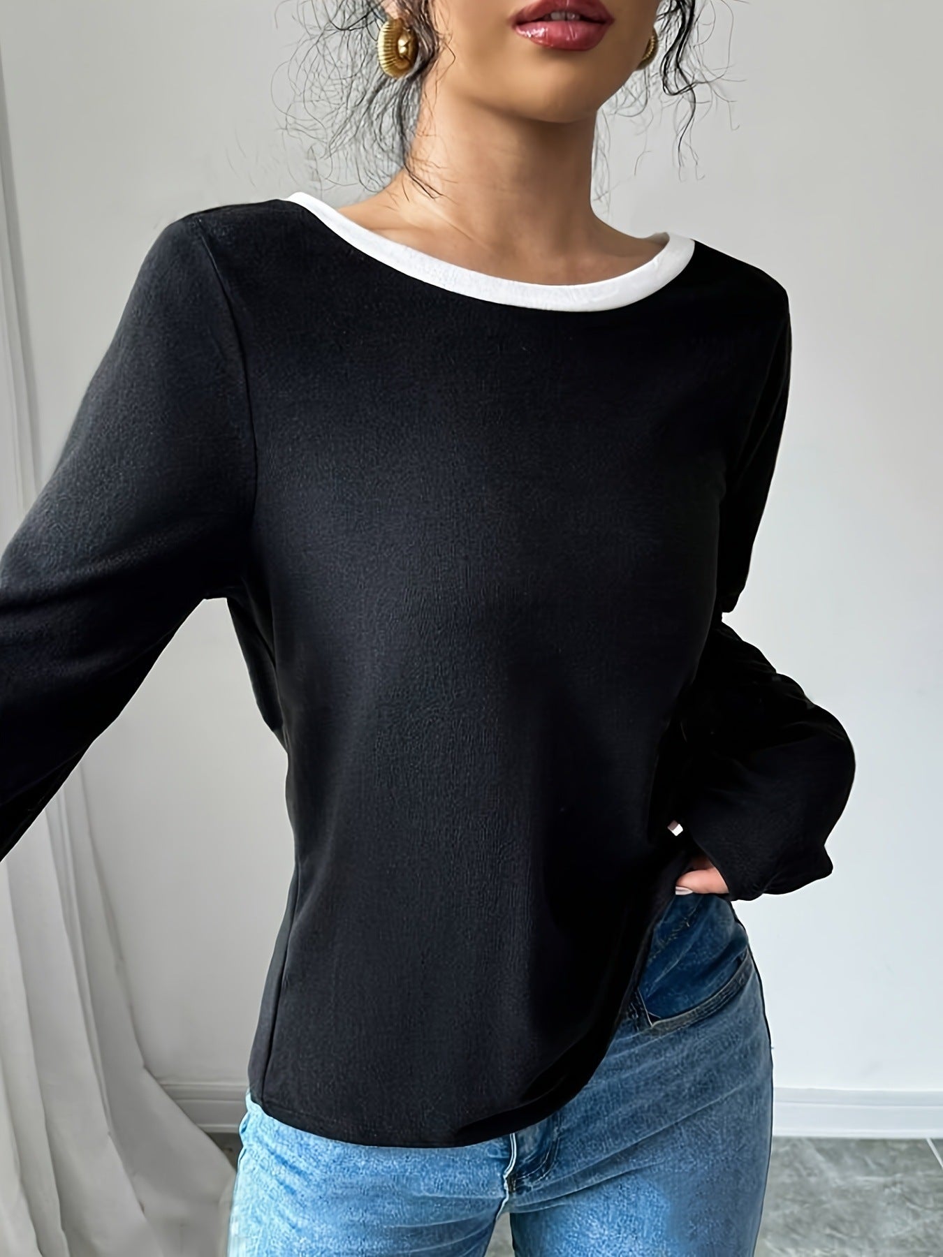Women's Trendy Round Neck Two-Piece Full Sleeve