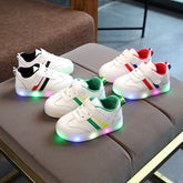 Kimmy White LED Sneakers Shoes - Swefashionstore