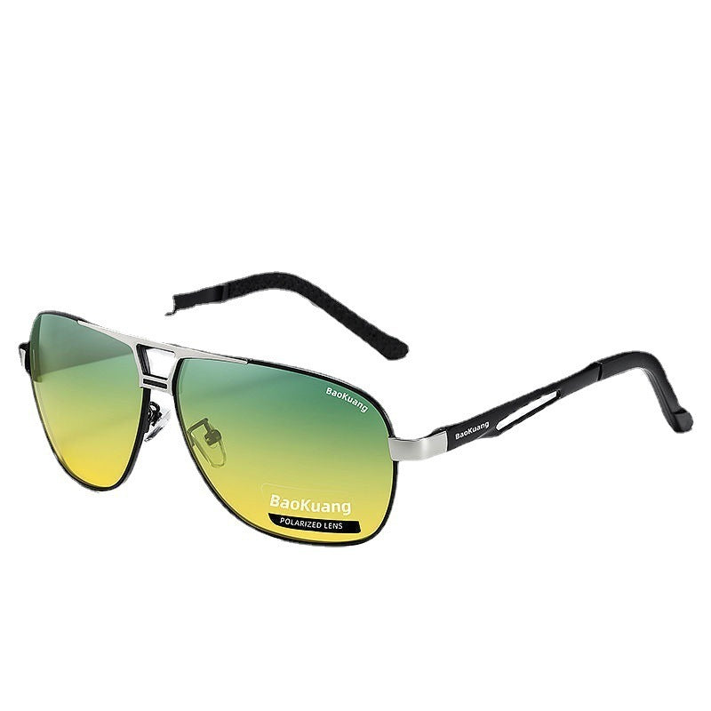 NEUE verfärbte Sonnenbrille für Herren mit doppeltem Verwendungszweck für Tag und Nacht