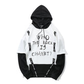Autumn Men Graffiti Oversize Hoodies Hip-hop Round Neck Cotton Hoodie - Swefashionstore