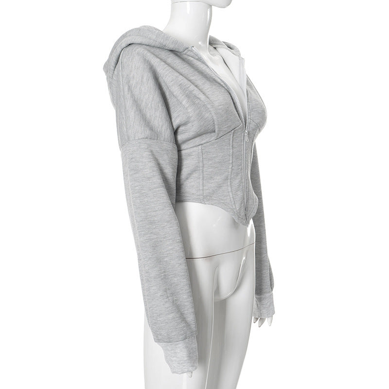 Zipper Hoodie Cardigan Y2K