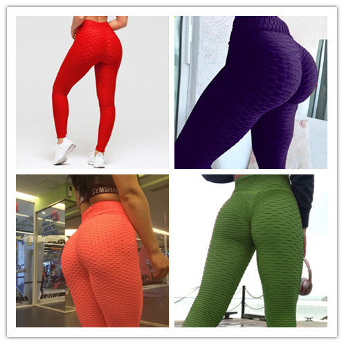 Booty lifting leggings in vibrant colors without pockets.