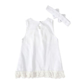 Girls baby sleeveless bow skirt - Swefashionstore