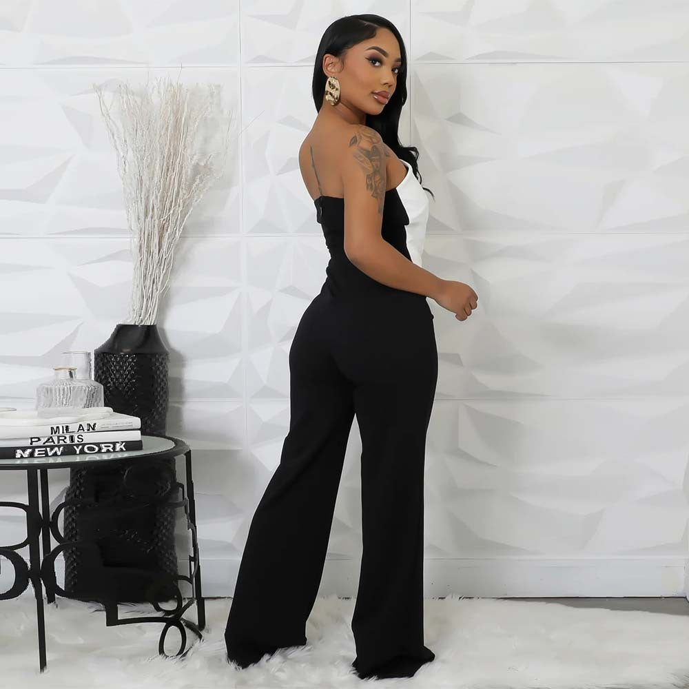 Damen Button JUMPSUIT Pendlerstil