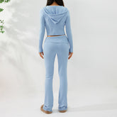 Hoodie Suit Women Long Pants Set - Swefashionstore