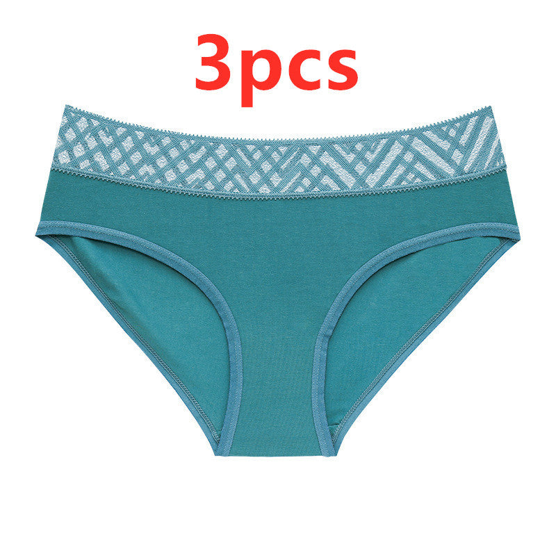 UNDERWEAR Medium and LOW-WAIST With Lace Trim