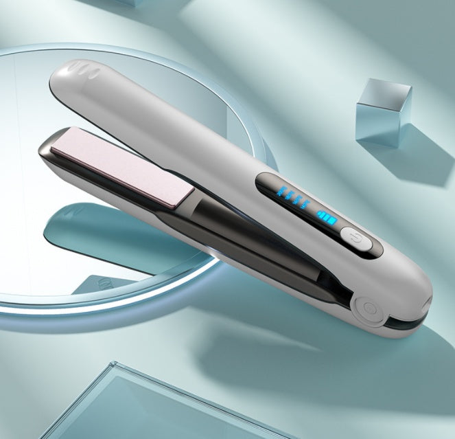 Wireless Hair Straightener Flat Iron Mini 2 IN 1 Roller USB 5000mAh