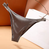 Seamless Women Panties Bikini Bottoom Low-rise Tempting Thong Thin Ice Silk Underwear Girls Soft Breathable Underpants - Swefashionstore