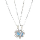 2pcs Necklace Sun And Moon Magnetic Pendant - Swefashionstore