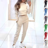 Sports Suit Fashion Long-sleeves Top And Slim Trousers - Swefashionstore