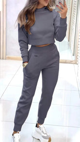 Sports Suit Fashion Long-sleeves Top And Slim Trousers - Swefashionstore