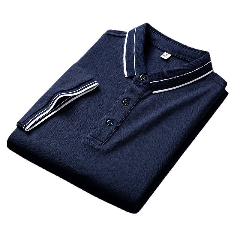 SUMMER Lapels Short-sleeved T-shirt SLIM Fit Casual Polo Shirt - Swefashionstore