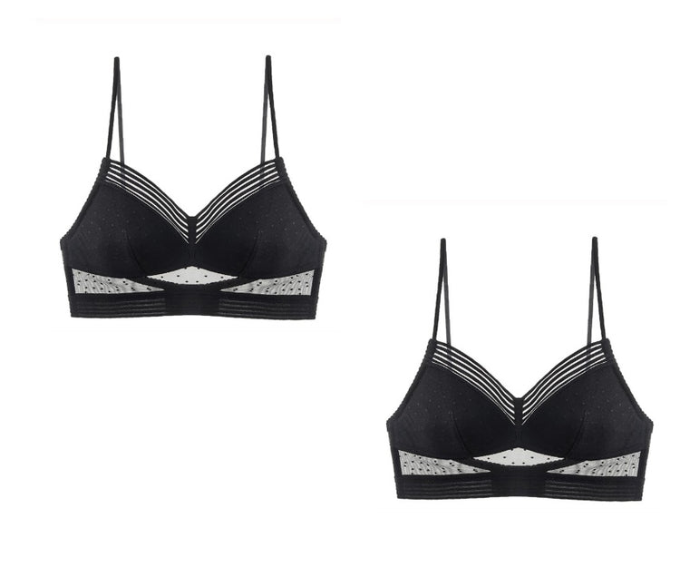 Backless Bra Invisible Bralette Thin Lace Underwear Push Up Brassiere Women - Swefashionstore