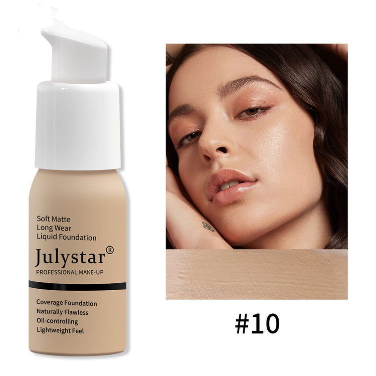 Julystar Waterproof Lasting Non Take Off Makeup Concealer Liquid Foundation - Swefashionstore