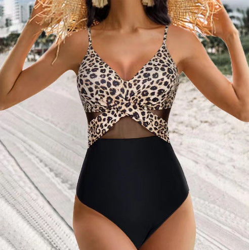 Halter-neck One-piece Swimsuit - Swefashionstore