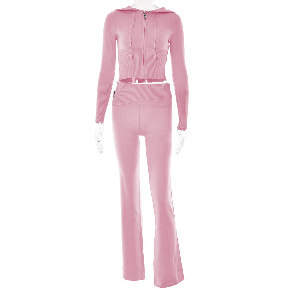 Hoodie Suit Women Long Pants Set - Swefashionstore