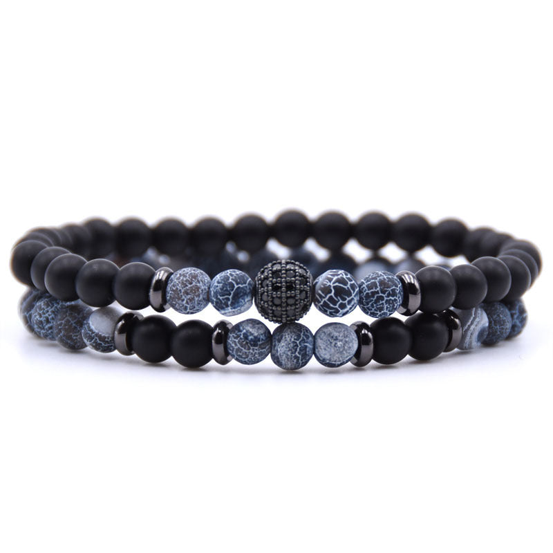 BESTSELLER ZIRKON Armband 6mm Naturstein Perlen