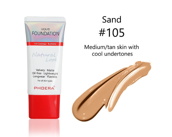 Matte, Silky, Tube Liquid Foundation, Ladies Products - Swefashionstore