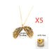 Sunflower Double Lettering Necklace - Swefashionstore