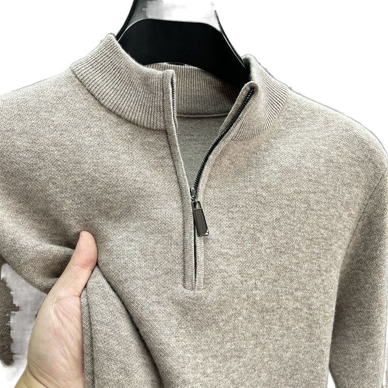Casual Half Zipper Thermal Knitwear Coat - Swefashionstore