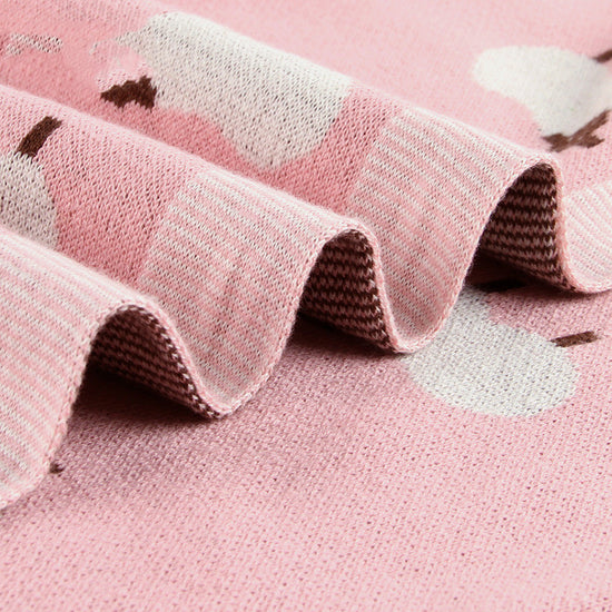 Babyfilt med fårskinn, vindtätt överdrag