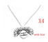Sunflower Double Lettering Necklace - Swefashionstore