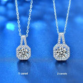 Moissanite S925 Sterling Silver Necklace For Women All-match Niche High Sense - Swefashionstore
