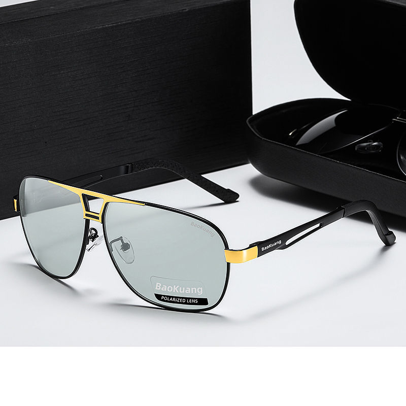 NEUE verfärbte Sonnenbrille für Herren mit doppeltem Verwendungszweck für Tag und Nacht