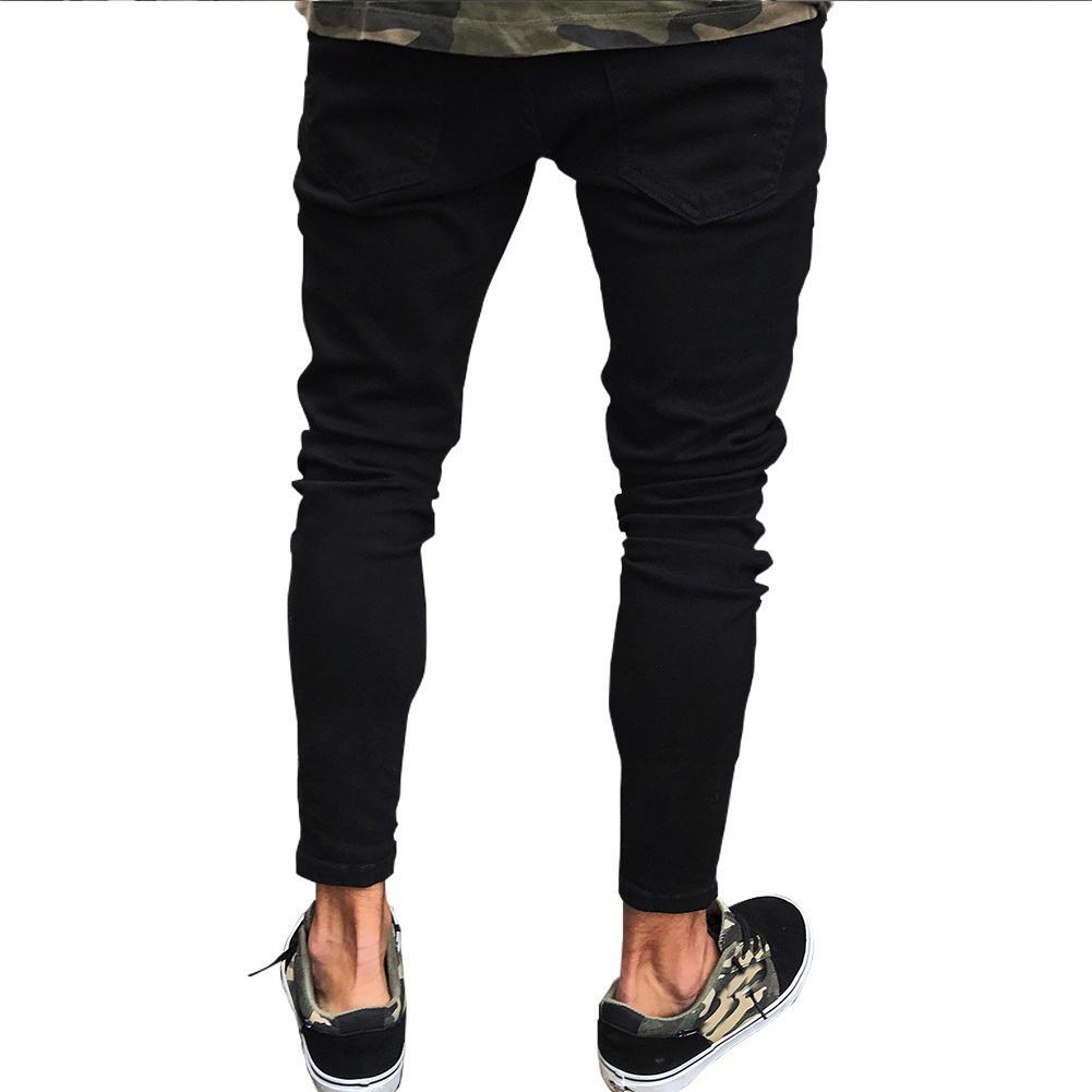 JEANS For Men Trousers Long BASIC Broken Clothes - Swefashionstore